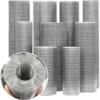 Galvanized Iron Wire Metal Mesh Chicken Coop Fence Roll Is Suitable for Chicken Cages, Rabbit Cages, and Livestock Cages