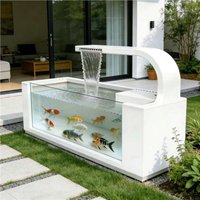 Hxl stainless steel courtyard water feature outdoor garden fountain ornament fish pond