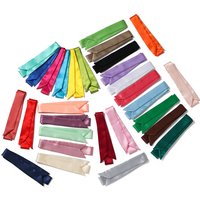 New Silk Scarf for Women Hair Band Lady Accessories Solid Skinny Scarves Headband Satin Ribbon Neck Tie Decorative Bag Scarves