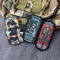 Tactical Beverage Anime Girl Print Patch on Clothes Morale Badge Hook Loop Patches Backpack Armband
