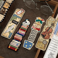 30pcs academic series bookmark personalized book pile students mark bookmark books DIY marks with reading book pages