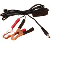 462B Flexible DC5.5x2.1mm Power Male Cable to 2 Alligators Clip Cable Power Cord for Cooling Fan Speaker 300cm/118.11inch