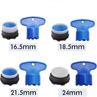 16.5/24MM Faucet Aerator With Removal Wrench Water Saving Tap Part Built-in Bubbler Filter Kitchen Basin Fitting