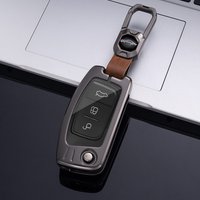 For Ford Focus 2 MK2 Fiesta Mondeo Galaxy Falcon Territory Ecosport Car Folding Key Cover Bag Shell Case Keychain Protector