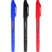1pcs Dual Side Marker Pens Black Felt Tip Pens Black Dual Tip Brush Pens Art Markers Brush & Fine Tip Black Marker
