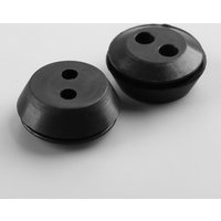 10Pcs 2 Hole 20mm Fuel Tank Rubber Grommet for String Craftsman Trimmer Lawn Mower Chainsaw Blowers Brush Cutter Fuel Tank Black