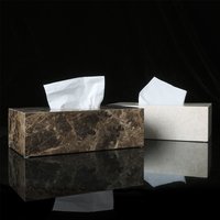 Boîte à mouchoirs en marbre naturel nordique, boîte en papier rectangulaire pour salle de bains, décoration de maison d'hôtel, boîte de rangement de serviettes, décoration de bureau