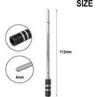113mm Magnetic Metal Shaft Extension Bar Rod 4mm Hex Shank Socket Adapter For 1/8" Screwdriver Bits Holder Hand Tools