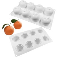 Nouveau Moule à gâteau en Silicone Orange pour la cuisson de pâtisserie, Moule à Orange mandarine, Dessert, Mousse aux fruits, ustensiles de cuisson, Moule à chocolats