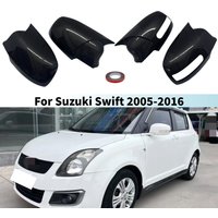 For Suzuki Swift 2005-2016 With / Without Light Pair Car Side Rearview Mirror Covers M Style Wing Cap Rear View Case Trim