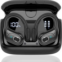 TWS Sports Earbuds Bluetooth 5.4 HIFI Bass Wireless Headphones LED Touch Hands-free Earphone Noise Cancelling Waterproof Headset