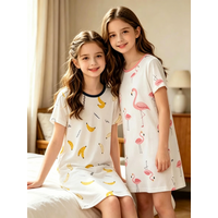 Kids Summer Nightgown Thin Breathable Children's Homewear New A-Class Baby Pajamas for Boys & Girls