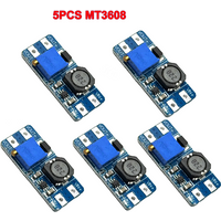 5PCS MT3608 DC-DC Step Up Converter Booster Power Supply Module Boost Step-up Board MAX output 28V 2A