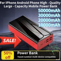 50000mAh 30000mAh 20000mAh 10000mAh Power Bank for IPhone Android Phone High - Quality and Large - Capacity Mobile Power Bank