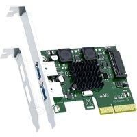2-Port 10Gb USB 3.1 Gen2 Type-A to PCIE X4 Expansion Card with ASM 3142 Chip