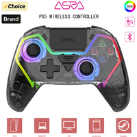Transparent Gamepad For PS5/PC/iOS/Android/Steam Wireless Controller Gaming Controller With Programming Turbo Dual Sense Vibrat