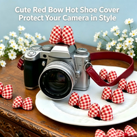 Cute Butterfly Knot Hot Shoe Cover for Leica Q2 Fuji X100V X-T5 Sony ZV-1 Canon EOS R5 Nikon Z5 Camera Accessories