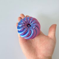 3D Printed Deformable Pumpkin Fidget Ornament, Twistable Transform Stress Relief Toy, Halloween Desktop Decor