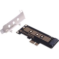 1Pc NVMe PCIe M.2 NGFF SSD Adapter Card X1 to PCIe with Bracket - Storage Expansion Card