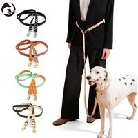 Dog Leashes Solid Durable And Super Tensile Force Dog Rope Colorful Multifunctional Luxury Handmade Leash For Medium Large Dogs