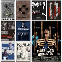 Prison Break Classic TV Serie Poster Self-adhesive Wall Mural Art Waterproof Sticker For Bar Room Decor High Quality Print Gift