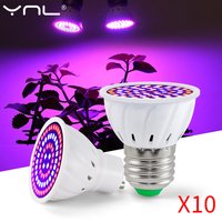 10pcs/lot LED Grow Light GU10 Plant Lamp Led Full Spectrum Growing Bulb for Greenhouse Hydroponics Growth Fitolampy Phyto Lamp