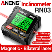 Magnetic Digital Angle Gauge Laser 360°Inclinometer ANENG RN01/RN02/RN03 laser Protractor 0.05° Accuracy Level Box Wood working