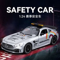 1:24 Mercedes-Benz AMG F1 Safety Car Diecast Alloy Model with 4 Openable Parts Front Wheel Steering for Collectors Hobby Display