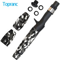 Camouflage EVA Casting Fishing Rod Handle Kit, Reel Seat Split Grip DIY Replacement for Lure Rod Ice Fishing Rod Building Repair