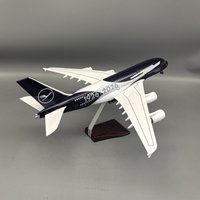 46cm Lufthansa A380100th Anniversary Airplanes Model 1/160 Scale Plane Aircraft Resin with Wheel Light Souvenir Hobby Collection