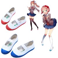 ❤2026❤ Doki Doki Literature Club Cosplay Shoes Anime Monika Sayori Yuri Natsuki Cosplay Shoes❤