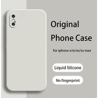 For iphone X Xs Max XR Square Silicone Case For iphoneX Soft Cover iphone X/XR/Xs Max Case