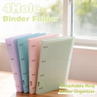 2025 NEW A4 4-hole D-type clip clip Blue PP folder perforated transparent binder folder a4 folder