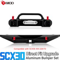 SCX30 JLU Front Rear Bumper Aluminum Metal Upgrade Parts RC Crawler