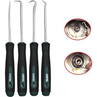 Car Oil Seal Puller Screwdrivers Set 4PCS Seal Remover Long Car Pick And Hook Set Auto Mini Precision Hooks Puller Remover For