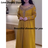 Muslim Evening Dress Customized Plus Size A Line Classy Prom Gown Beading Sequins Women Party Elegant Casual Wear 2026