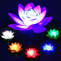 RGB LED Flower Light Floating Fountain Pool Pond Lamp Garden Decor