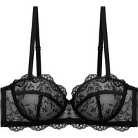 Bra of Women French Luxury Big Chest Appears Small Single Layer Ultra-thin Comfortable Gathering Sexy Lace Bra OWD6141