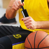 Handheld Portable Basketball Pump Sports Ball Inflator with Needle for Volleyball Soccer Bike Tire Compact Air Pump Sports Balls