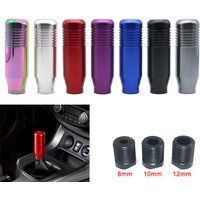 Transmission Gearstick Lever Shifter Knob 8.5CM Stylish Universal Car Aluminum Manual Gear Shift Knob Stick Manual