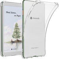 For Viwoods AiPaper Reader C 6.13" Case with Four Corner Airbags Shock Protection Transparent Soft Shell E-book Protective Cover