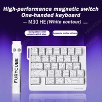FURYCUBE M30HE Magnetic Switch Mechanical Keyboard 8K Single-handed Wired 0.1ms 0.01mm RT Custom RGB Hot Swap E-sports Keyboard