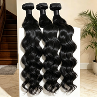 Long Size 30 40 Inch Body Wave Hair Bundles Unprocessed Brazilian Virgin Remy Hair Double Drawn Wavy Weave Hair Extensions