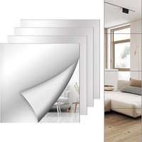 1pc New Self Adhesive Acrylic Mirror Sheet Shatterproof 1.6mm Thick Makeup Mirror DIY Craft Simple Mirror Tiles Home Decor