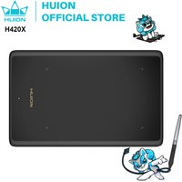 HUION H420X Graphics Tablet 4.17 x 2.6inch Digital Tablet Graphic Tablet for Drawing Painting with Battery-Free Pen PW100 8192 L