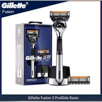 Gillette Fusion 5 ProGlide Razor with Mangetic Stand Premium Edition Flex Ball Tech 5 Layers Ultra Thin Blades Shaving Machine