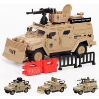Military Building Blocks Armored Vehicle Off-Road Vehicle Special Forces Anti-Riot Swat Vehicle Boys Assembled Children's Toys