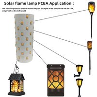 3.7V Solar Flame Lamp Board Battery Powered 51 LED Solar Torch Lamp Circuit Board Flame Light Circuit Board Electrical Equipment
