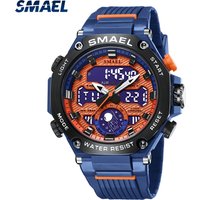 SMAEL 8069 Versatile Dual Display Electronic Watch Astro Alloy Multi functional Student Watch for Leisure Sports