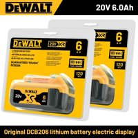 100%Original DEWALT 20V 6000mAh battery For DCB606 DCB609 DCB182 DCB205 DCB206 DCB209 power tool battery air transport